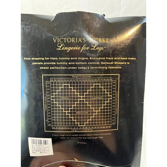 Victoria's Secret Sensual Shapers Pantyhose Size small Color Buff - Picture 7 of 8